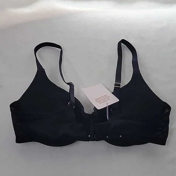 NWT Savage Fenty Gathered Mesh Balconette Bra Black - Picture 6 of 8